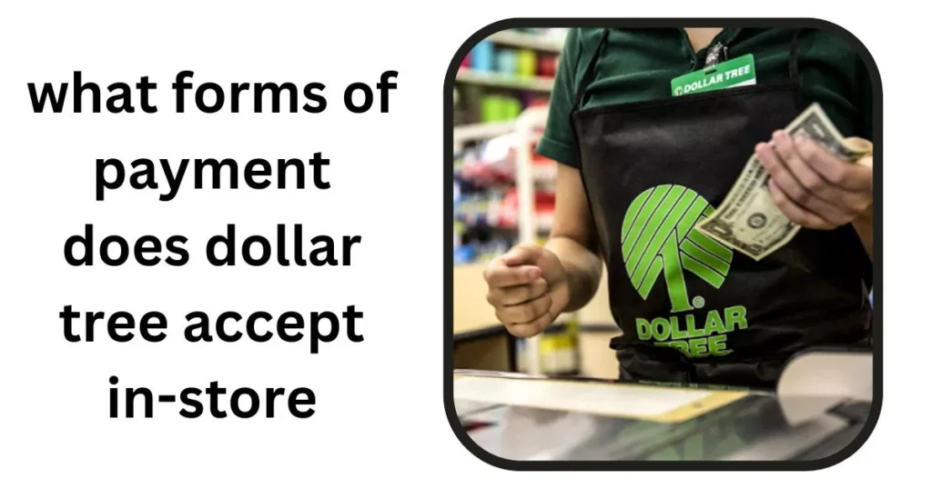 what from of payment does dollar tree accept in-store